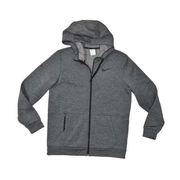 Nike Therma-FIT Men's Full Zip Hoodie Sweater Jacket Gray Regular Size M Polyest - Picture 1 of 8
